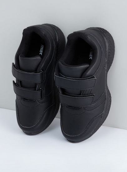 School Sports Shoes with Hook and Loop Closure-School Shoes-image-1