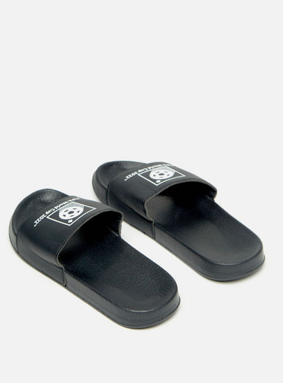Printed Slip-On Beach Slippers-Flip Flops-image-1