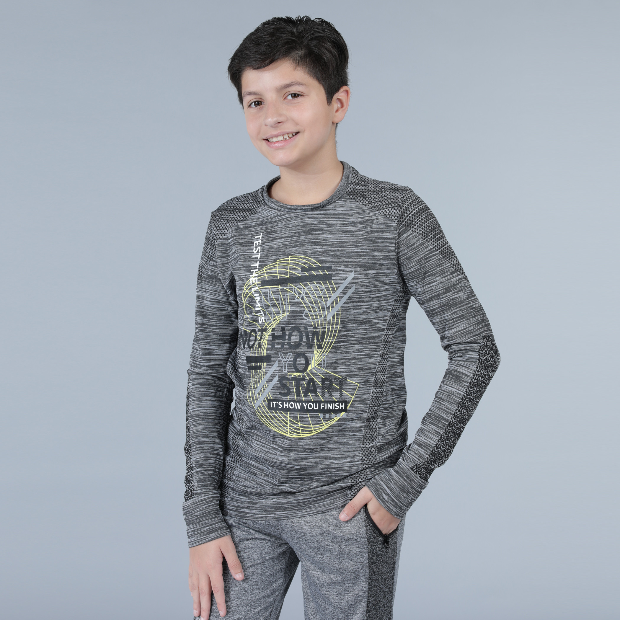Shop Printed Long Sleeves T-Shirt 