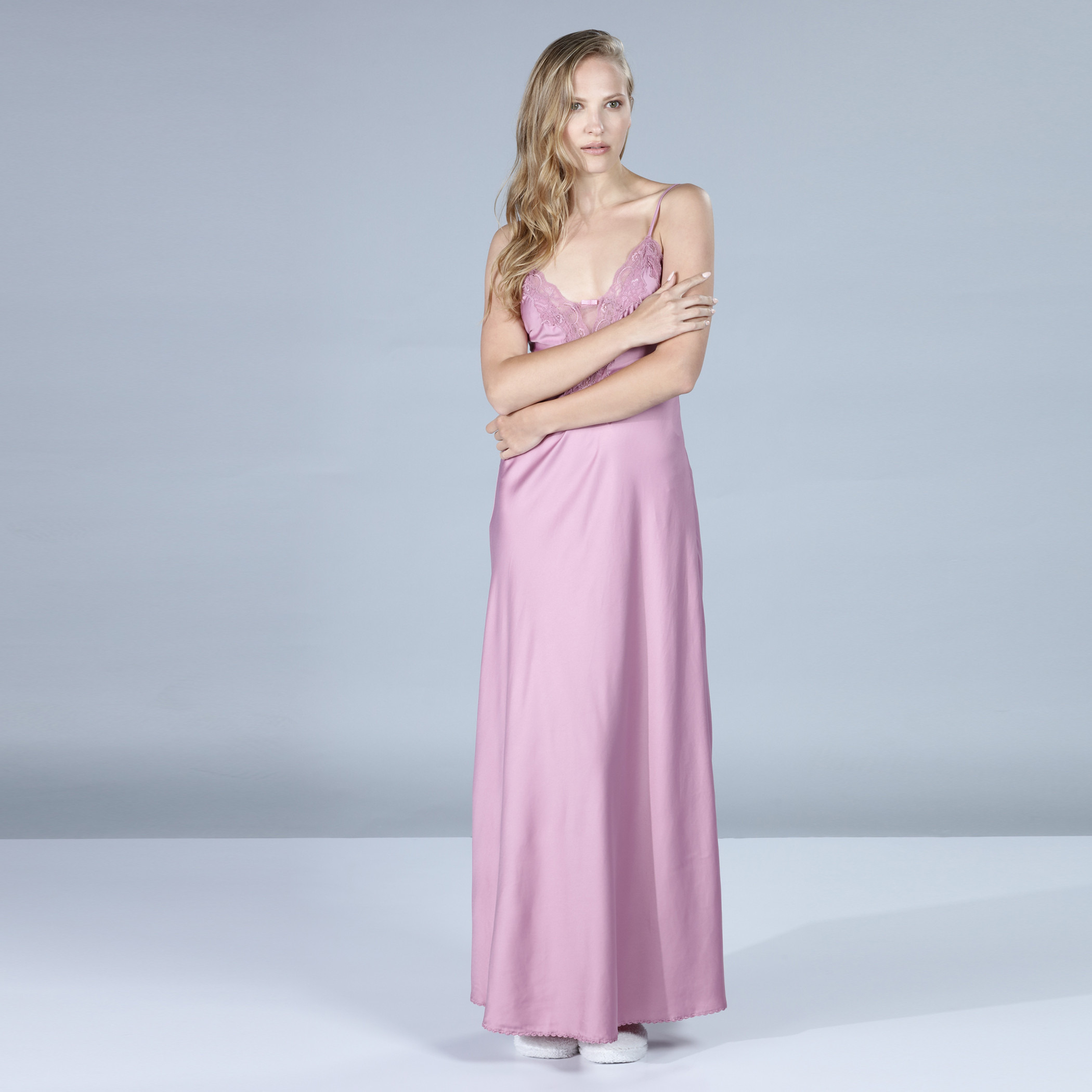 Shop Full Length Maxi Gown with Adjustable Straps Online Max Bahrain