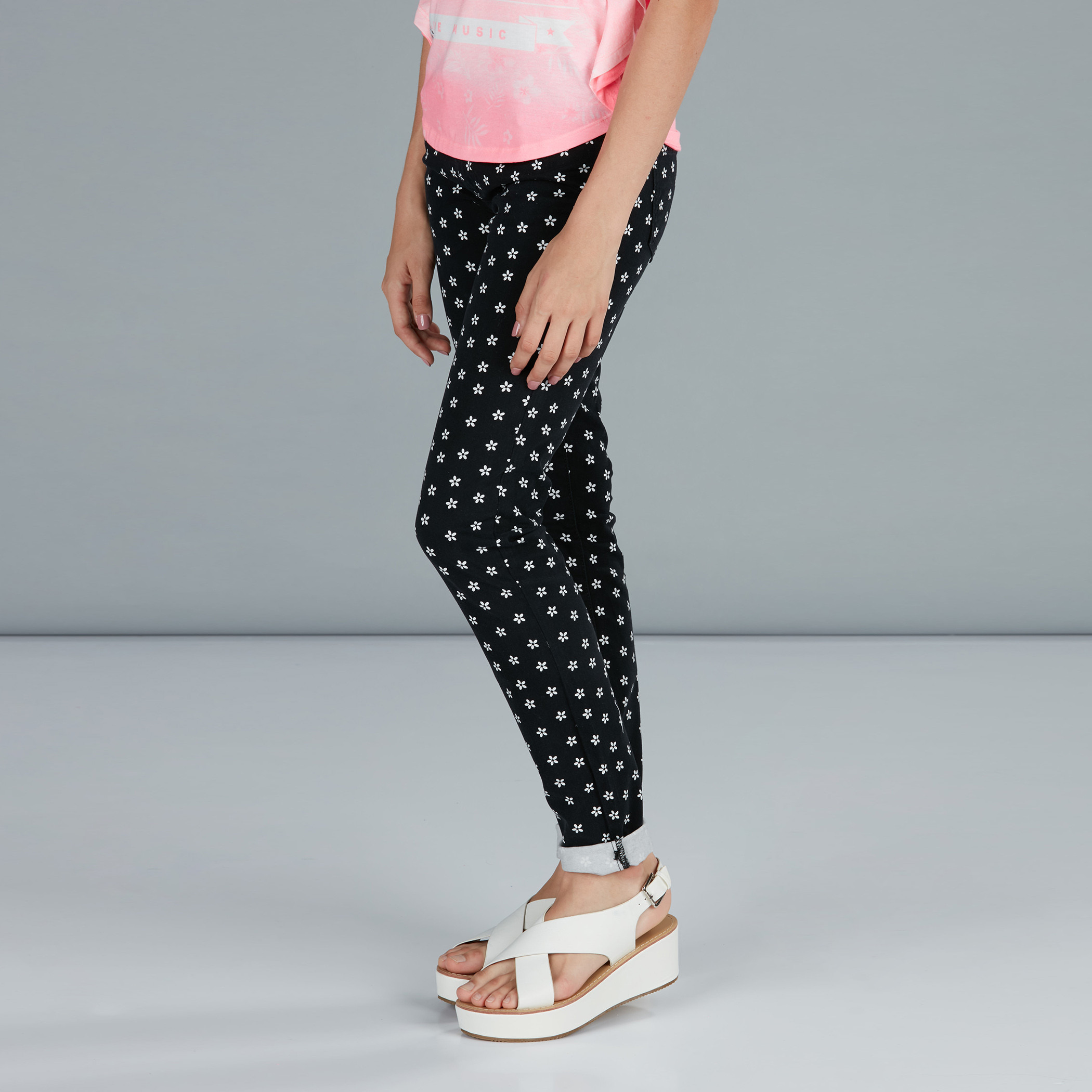 Polka dot hot sale skinny pants