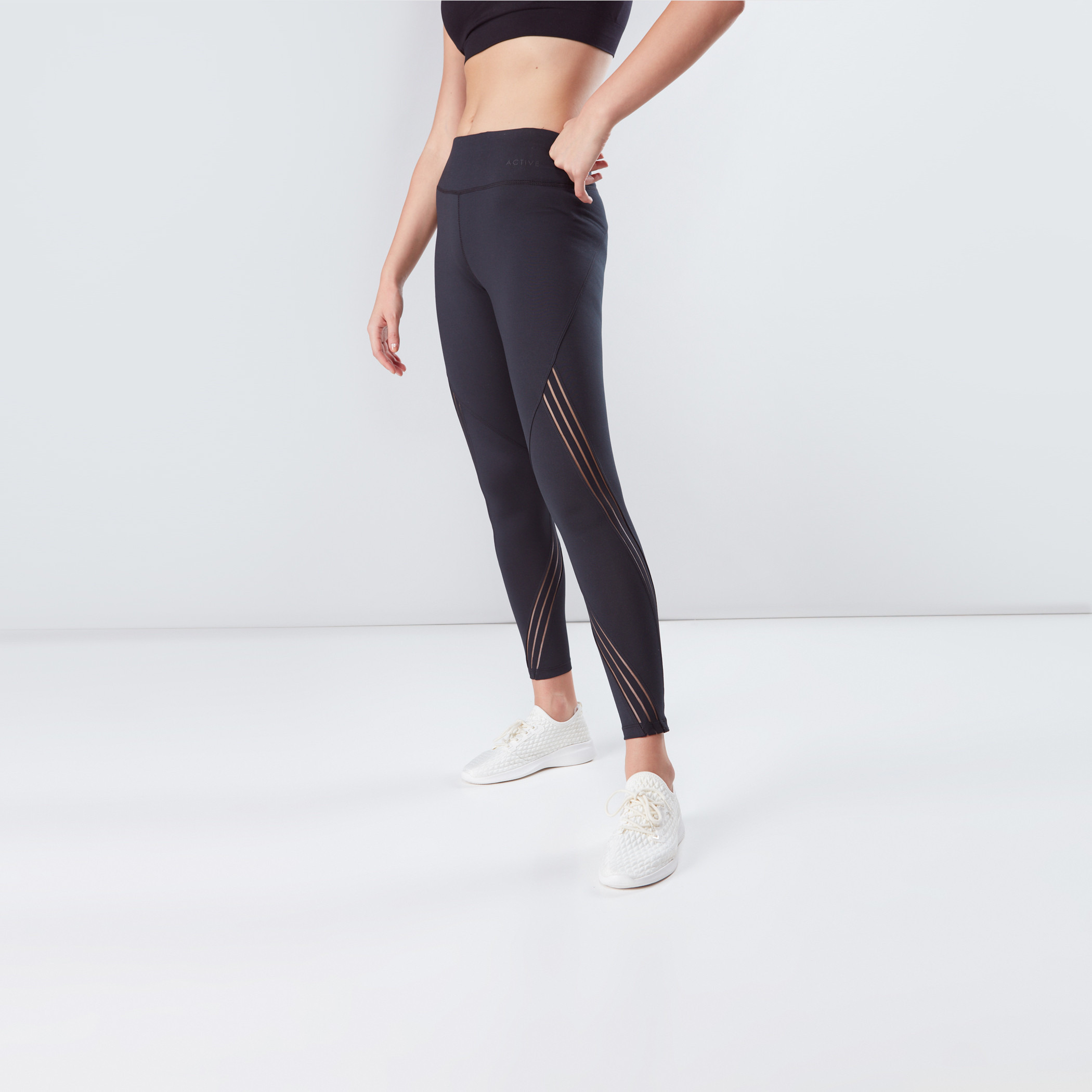 Shop Active Leggings with Elasticised 