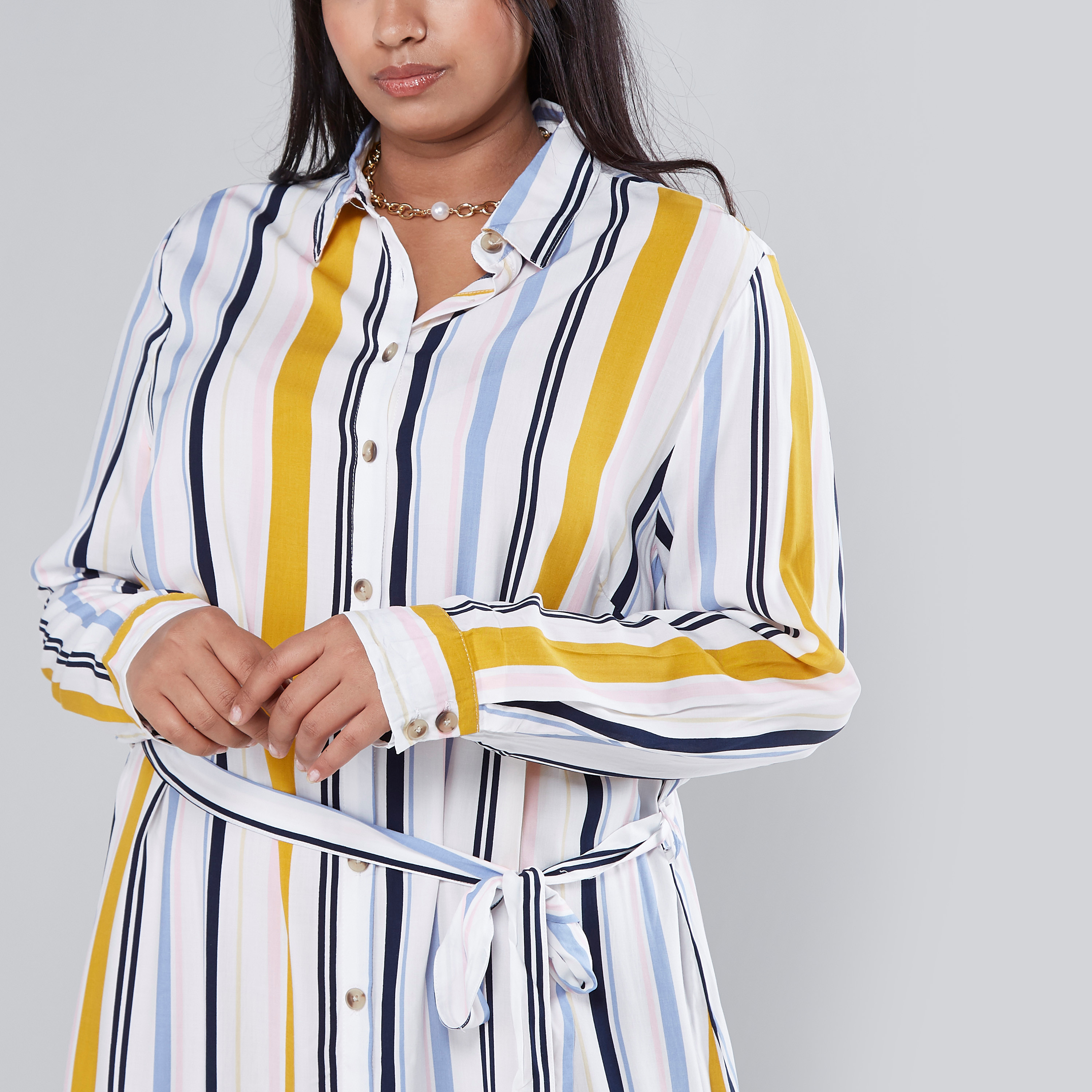 Long deals striped dress