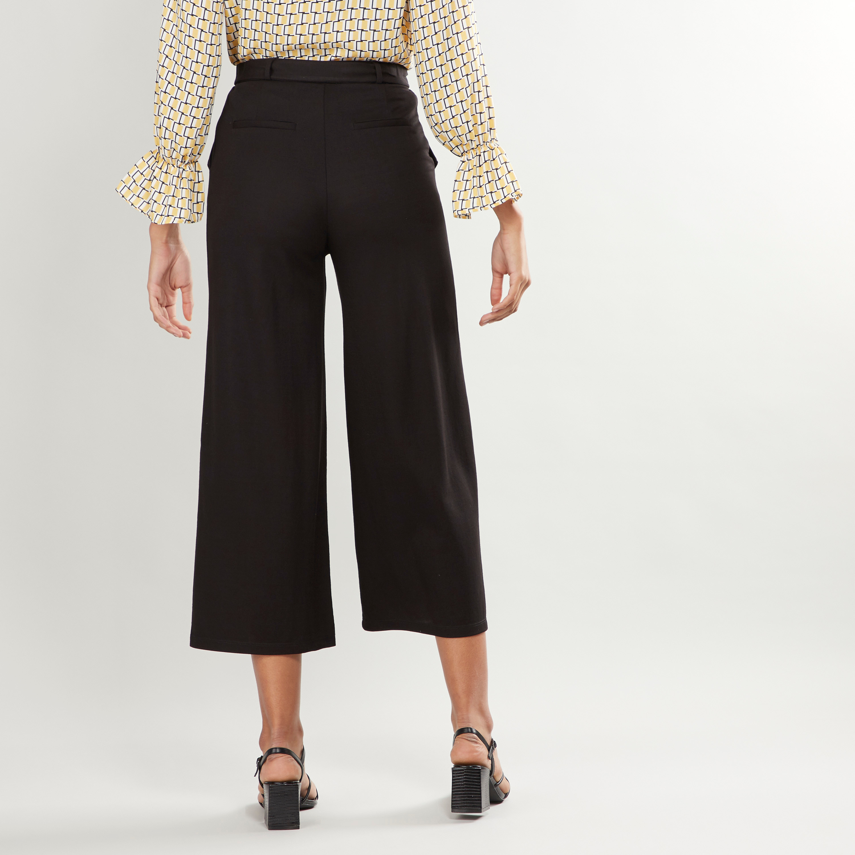 Buy Alacati Waist Belted Wide Leg Sandy Trousers 2024 Online | ZALORA  Singapore