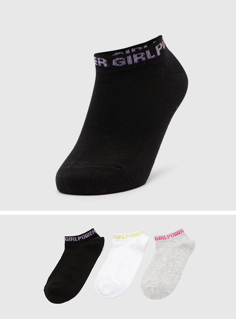 Set of 3 - Printed BCI Cotton Sport Socks-Socks & Stockings-image-0
