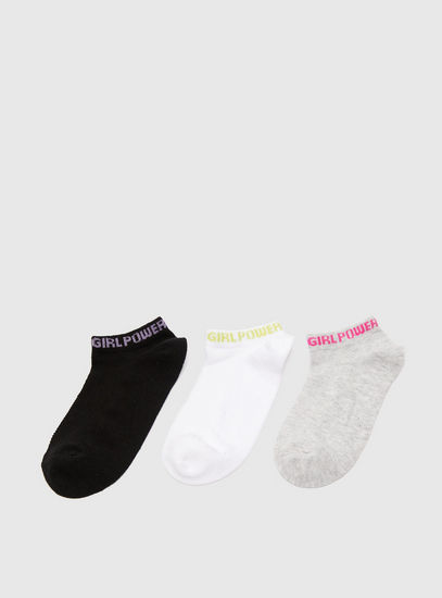 Set of 3 - Printed BCI Cotton Sport Socks