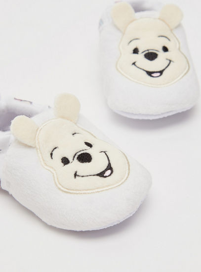 Winnie the Pooh Slip-On Booties with Pull Tabs