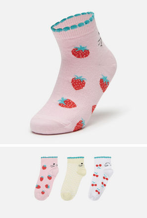 Pack of 3 - Assorted Ankle Length Socks-mxkids-girlstwotoeightyrs-shoes-socksandstockings-2