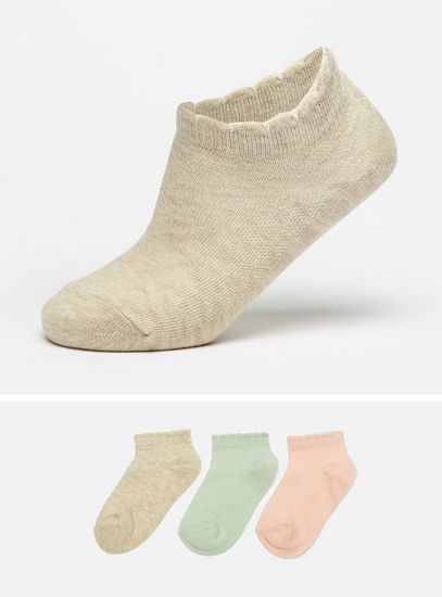 Set of 3 - Solid Ankle Length Socks