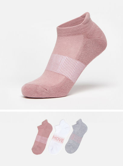 Pack of 3 - Assorted Ankle Length Sports Socks-Socks & Stockings-image-0