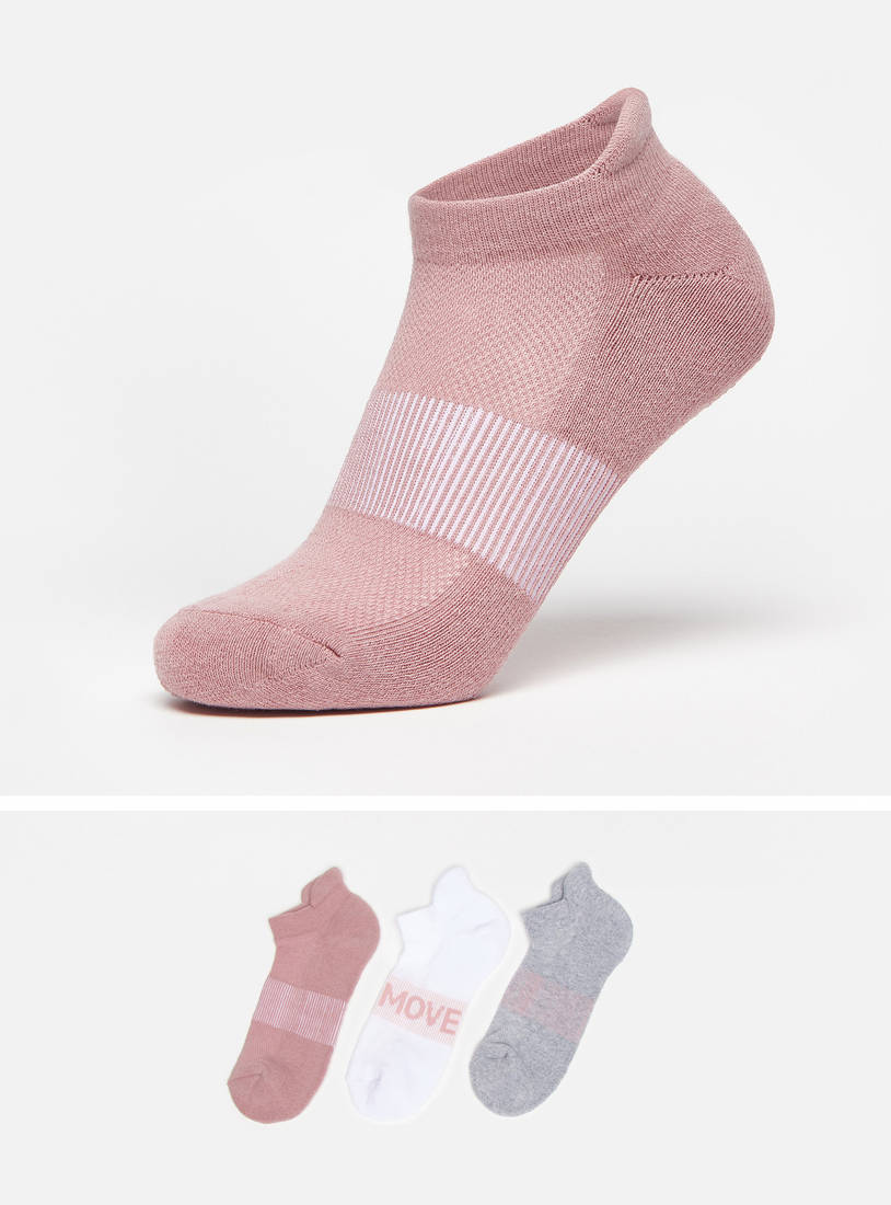 Pack of 3 - Assorted Ankle Length Sports Socks-Socks & Stockings-image-0