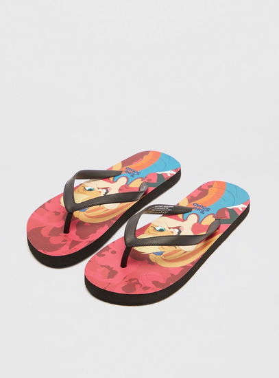 Lola Bunny Print Slip-On Beach Slippers
