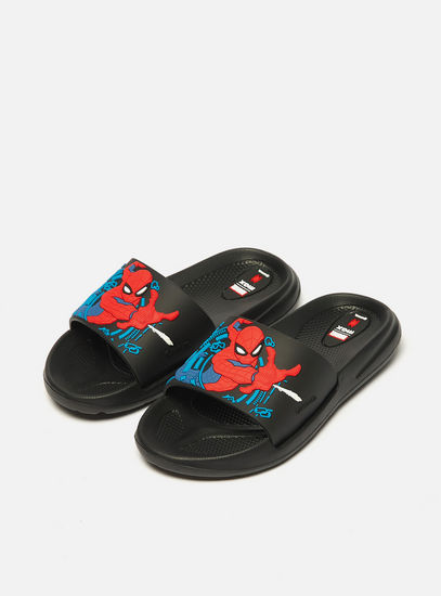 Spider-Man Print Slip-On Beach Slippers