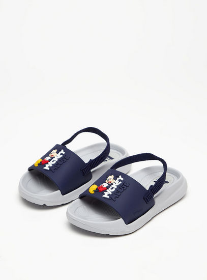 Mickey Mouse Embossed Slingback Beach Slippers