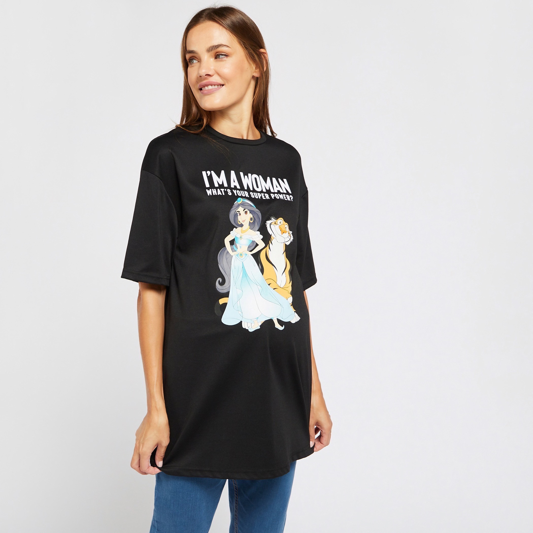 Shop Princess Jasmine Print Longline 