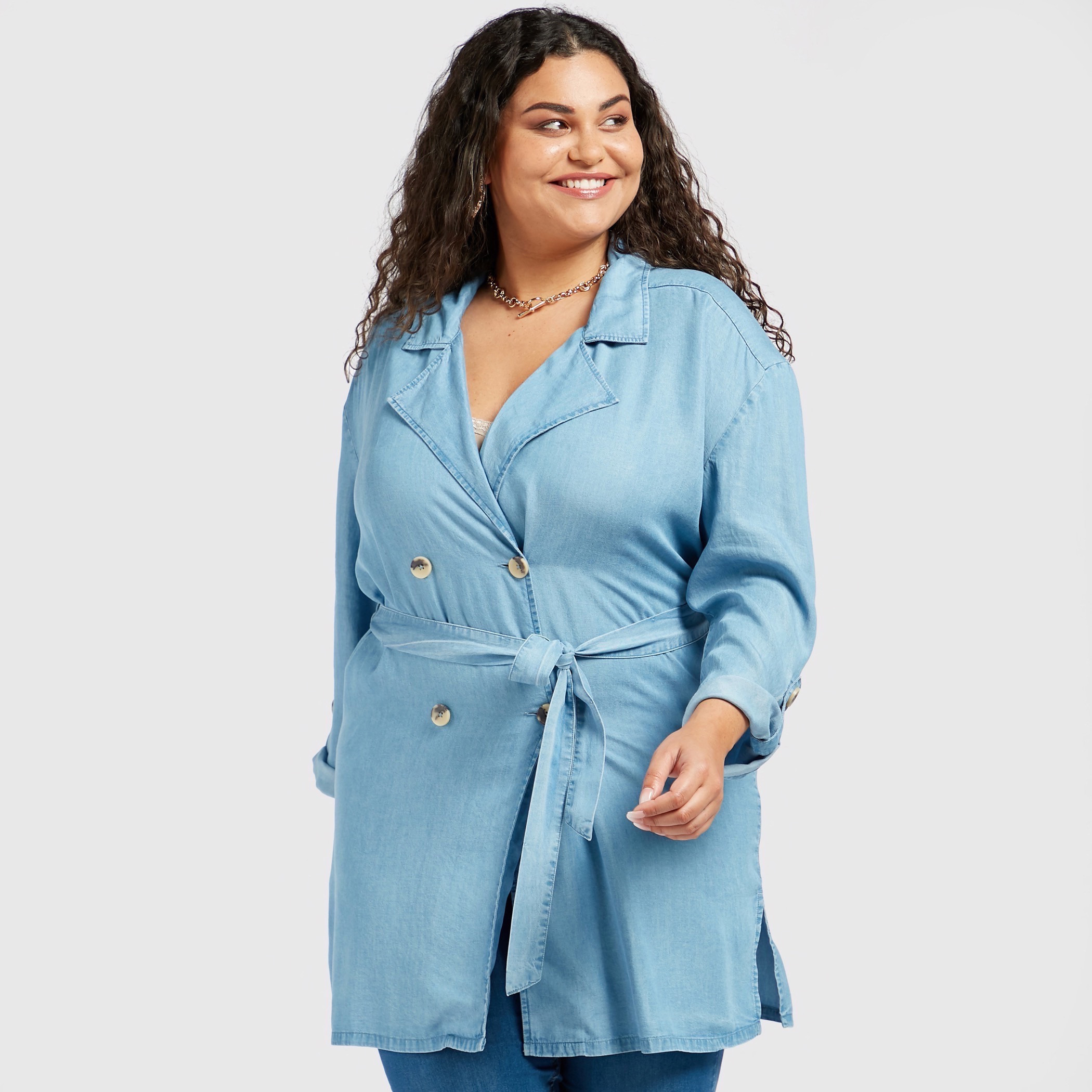 Denim 2024 shacket women's