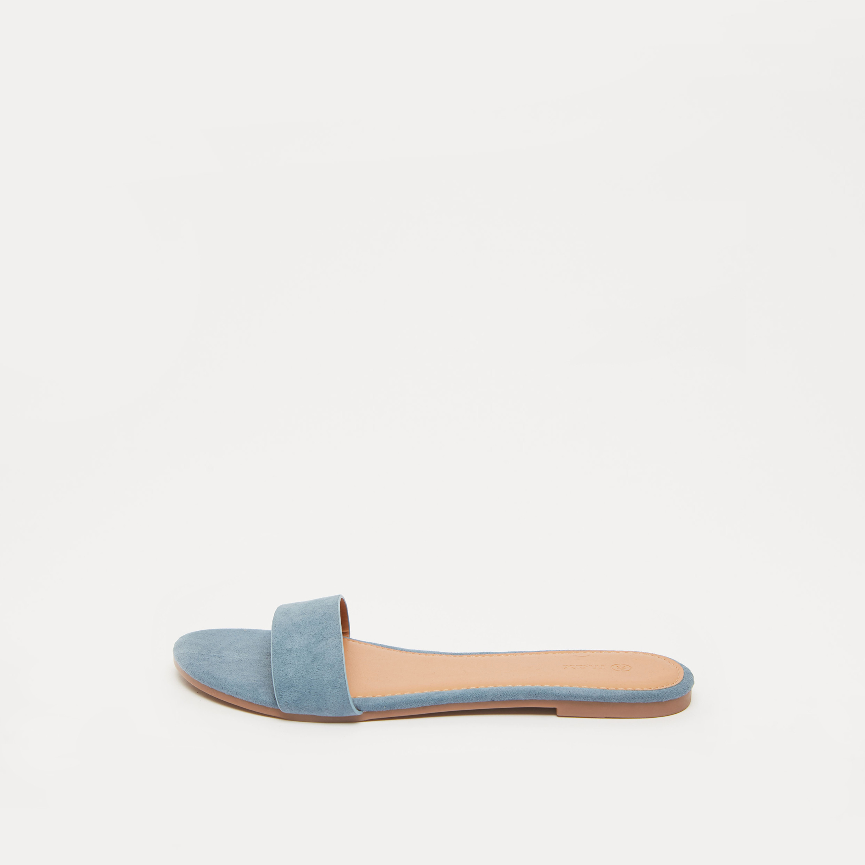 VELVET SANDALS WITH MIRROR DETAIL-BLUE – The Alternate