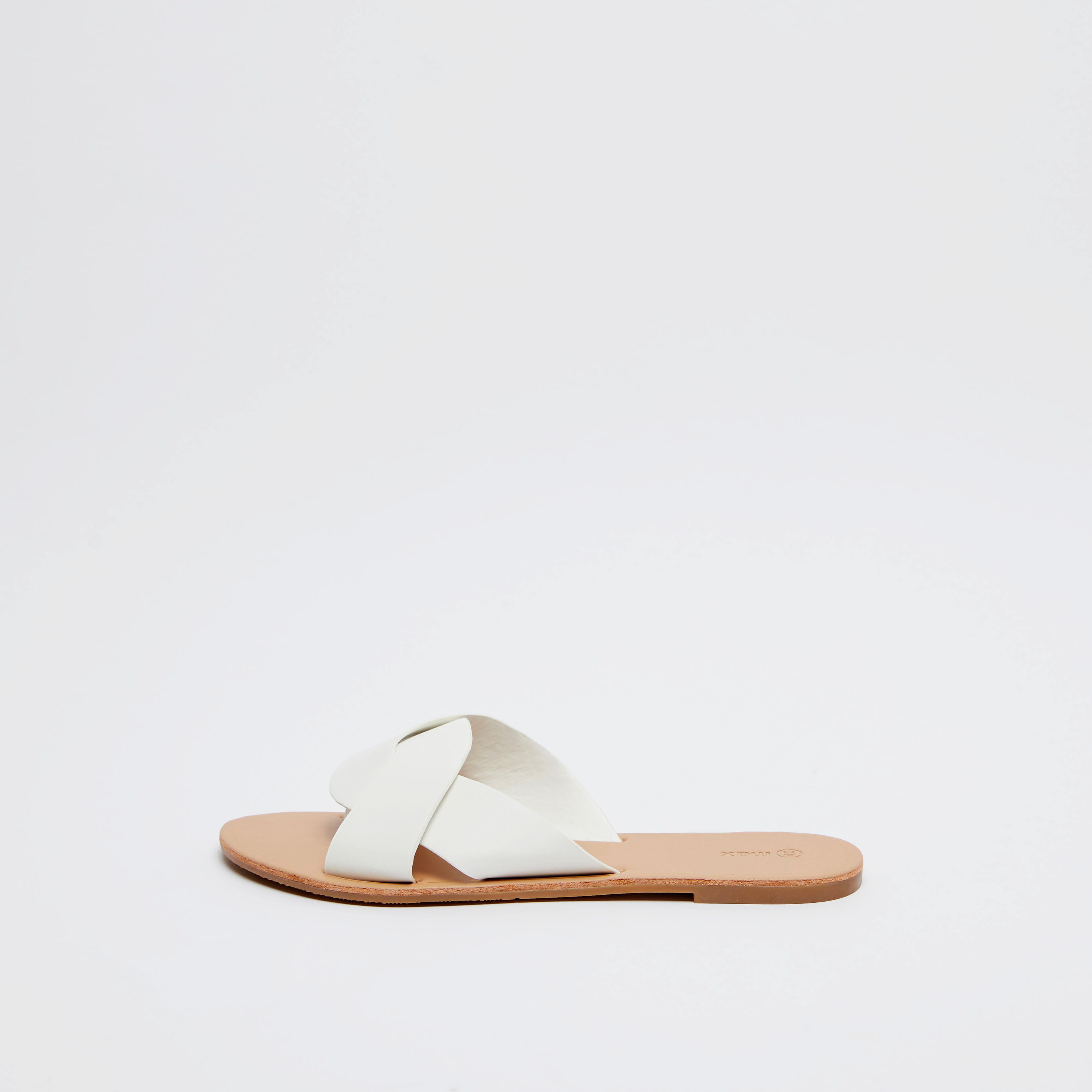 Crossband discount slide sandal