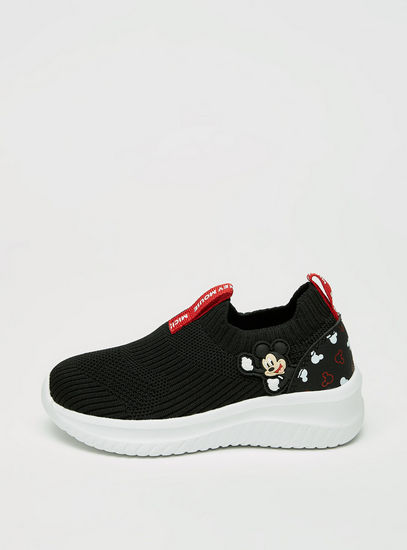 Mickey Mouse Slip-On Sports Shoes with Pull Up Tab
