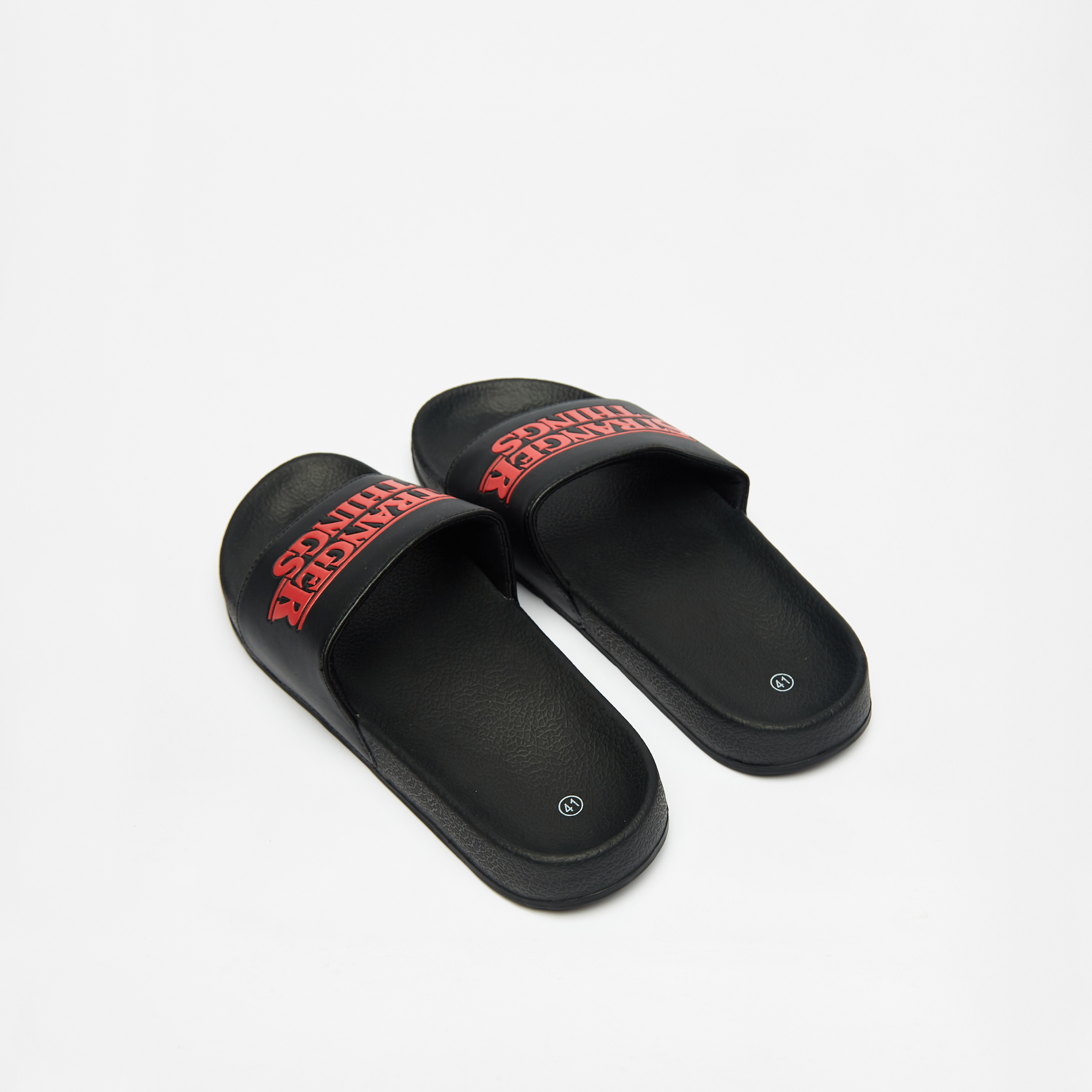 Shop Stranger Things Print Slip On Beach Slippers Online Max UAE