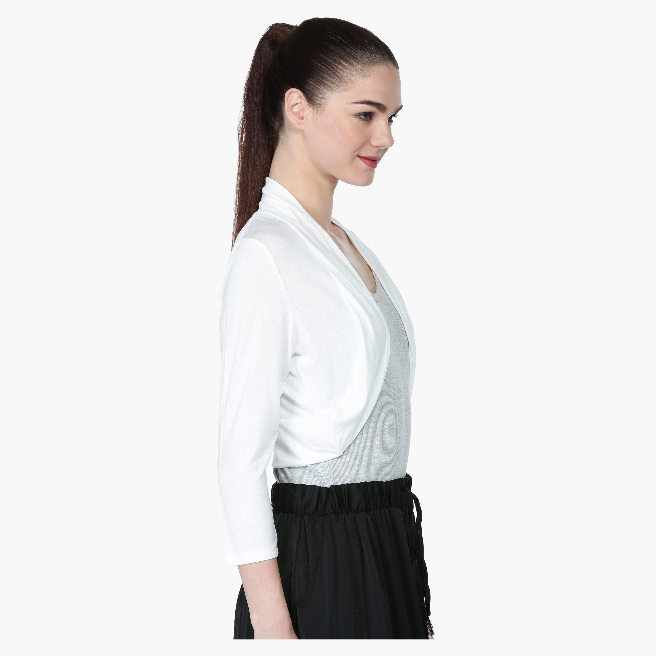 Allegra K Women's Evening Bow Tie Front Faux Fur Bolero Shrug Crop Jacket  White X-large : Target