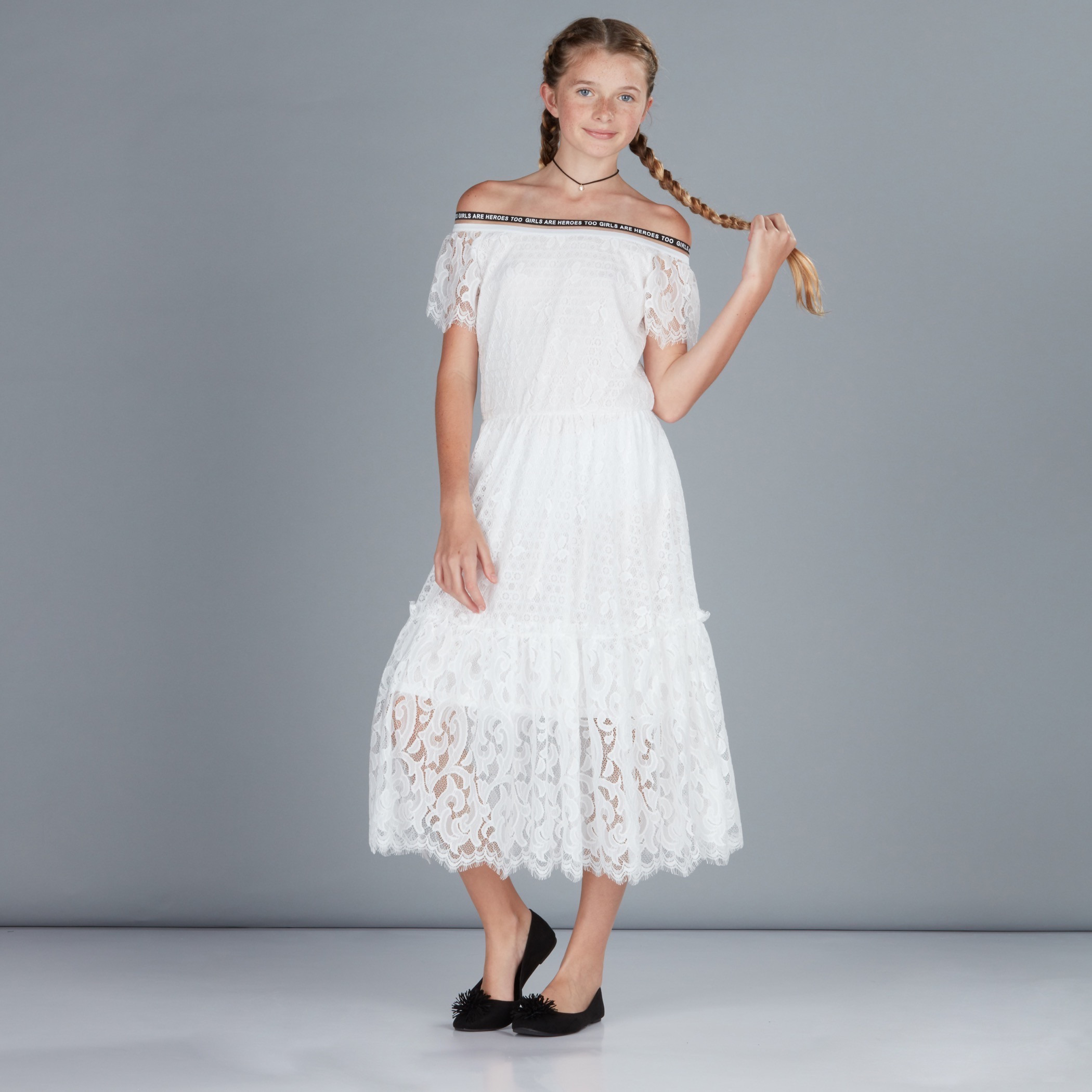 Shop Lace Off Shoulder Dress Online Max Bahrain