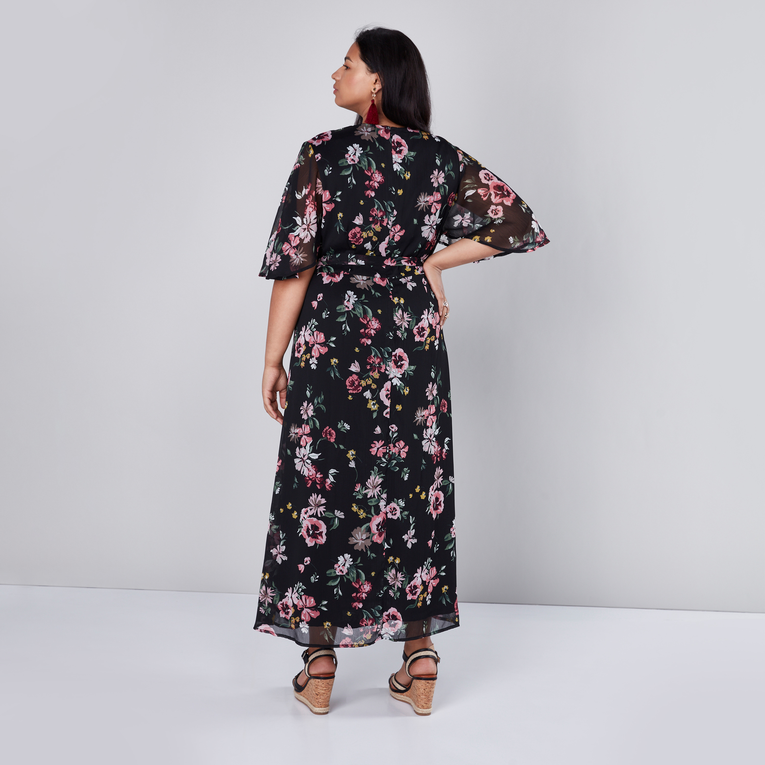 Shop Floral Printed Maxi Dress in 