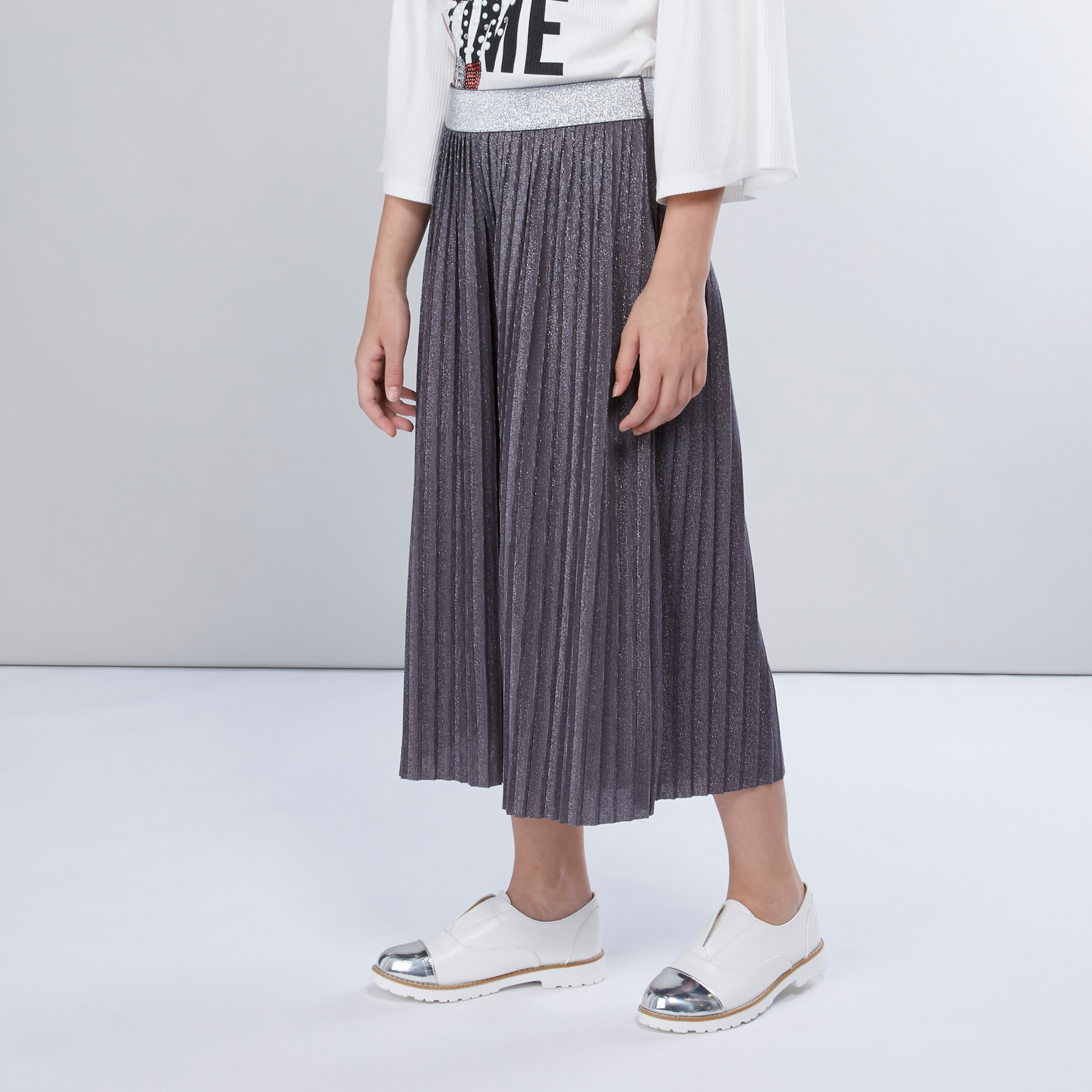 Mango Women's Pleated Culottes Pants | CoolSprings Galleria