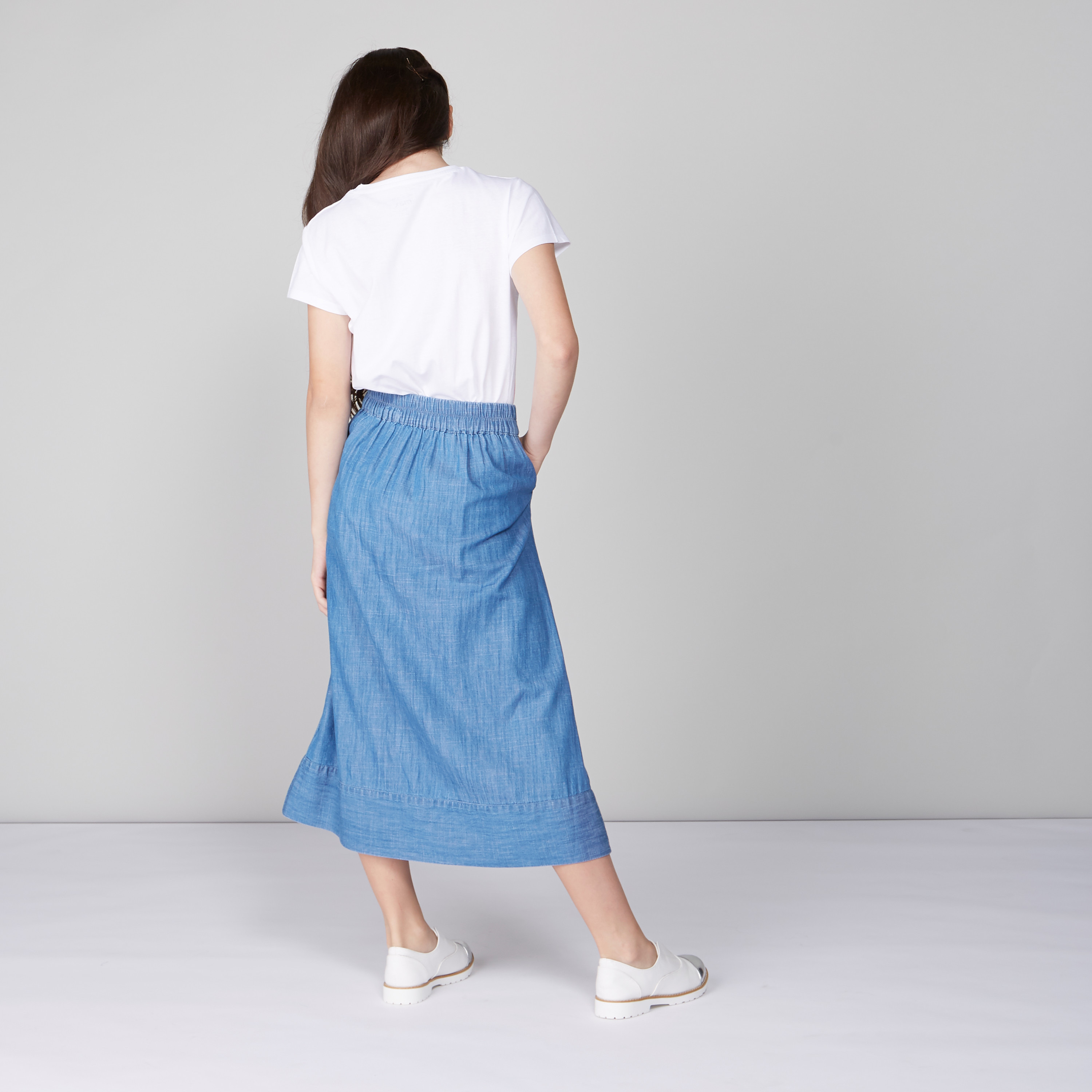 Denim skirt 2024 with tie