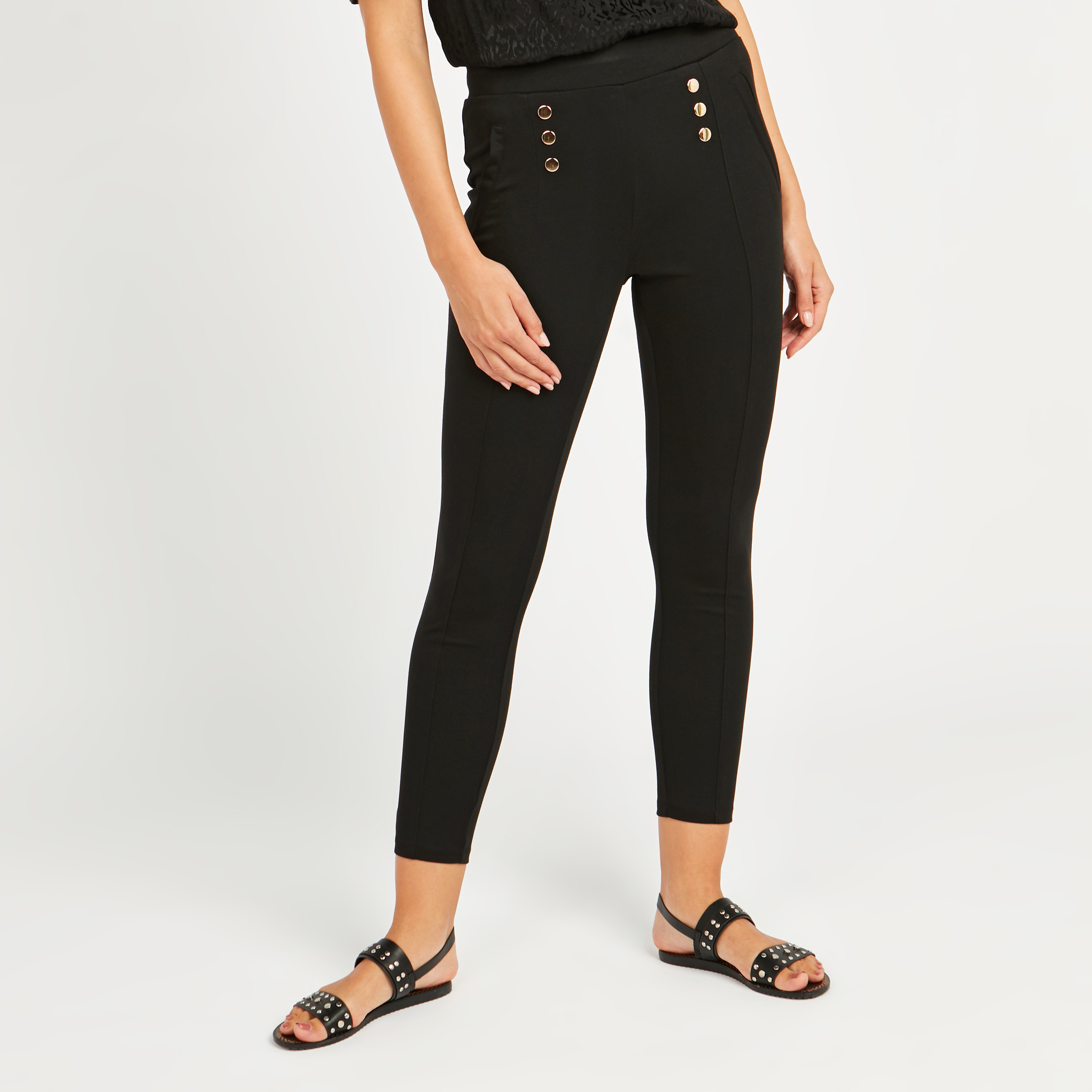 Shop Solid Ankle Length Ponte Pants 