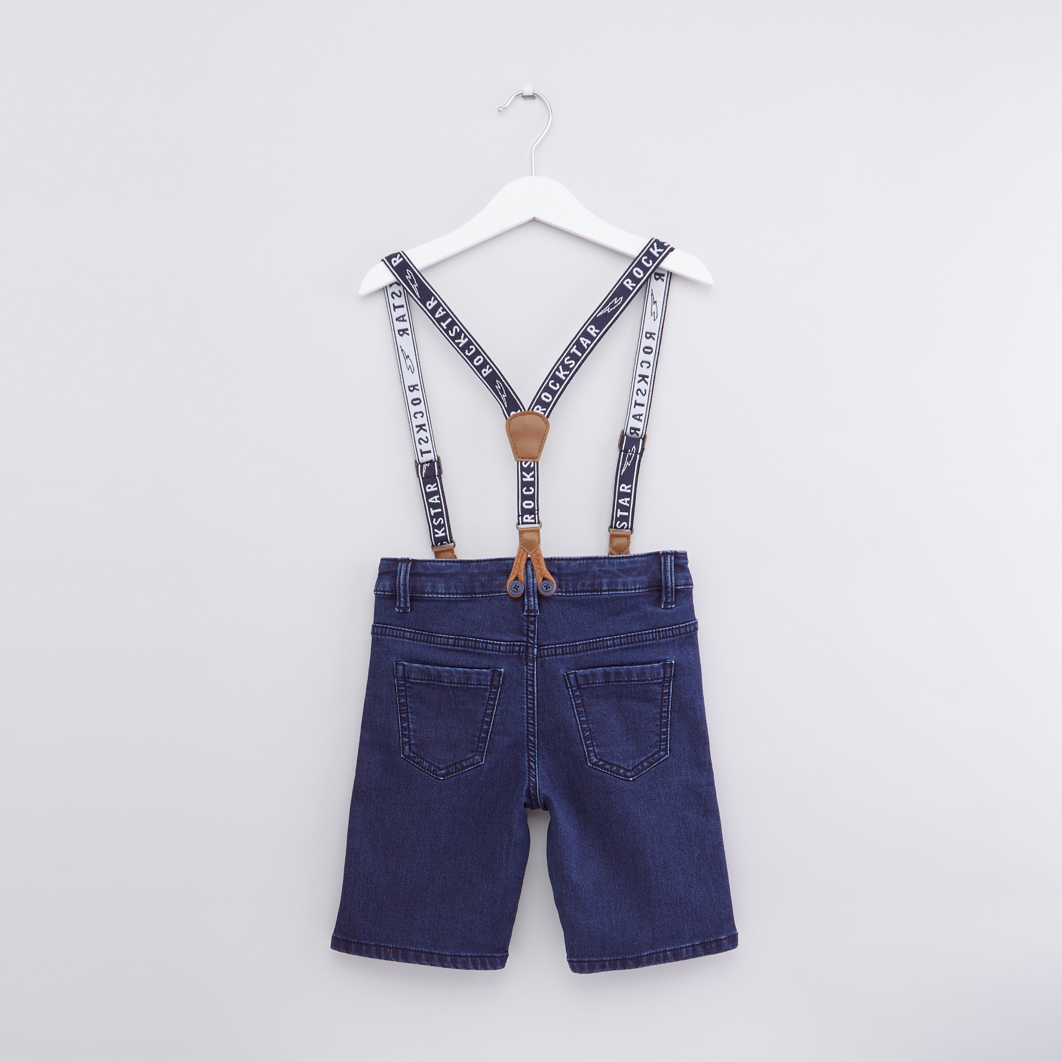 Buy LC Waikiki Girls Blue Washed Regular Fit Denim Shorts With Detachable  Suspenders - Shorts for Girls 9868509 | Myntra