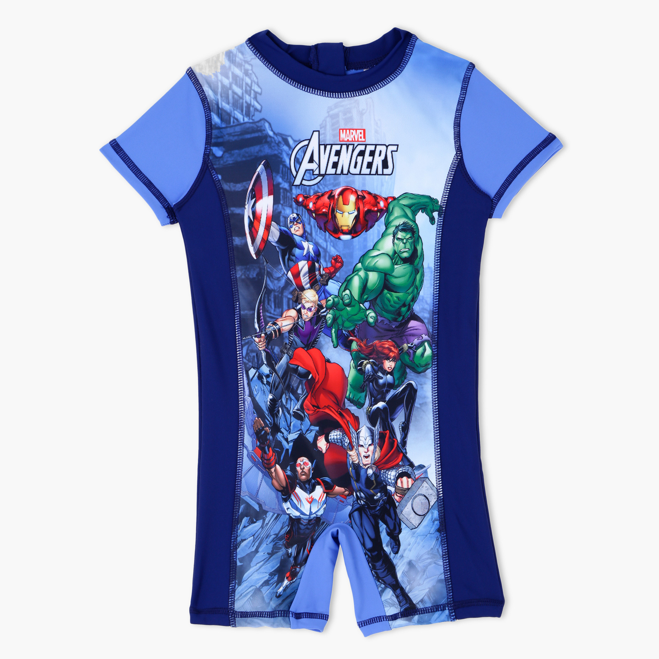 Shop Avengers Printed Swimsuit Online Max UAE