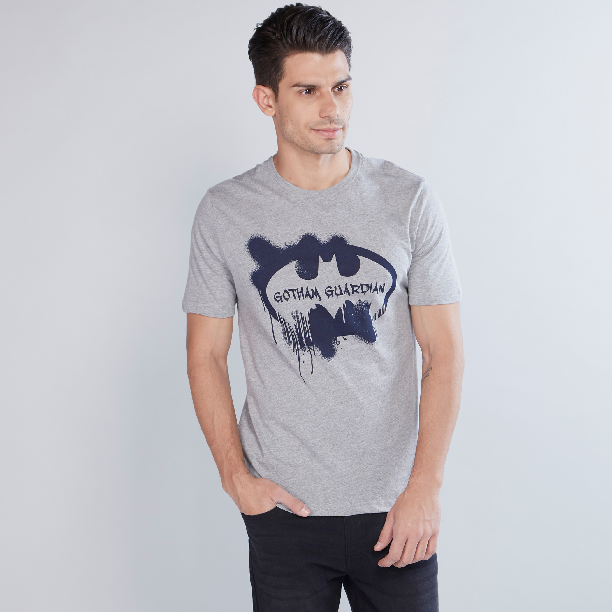 Batman t shirt outlet grey