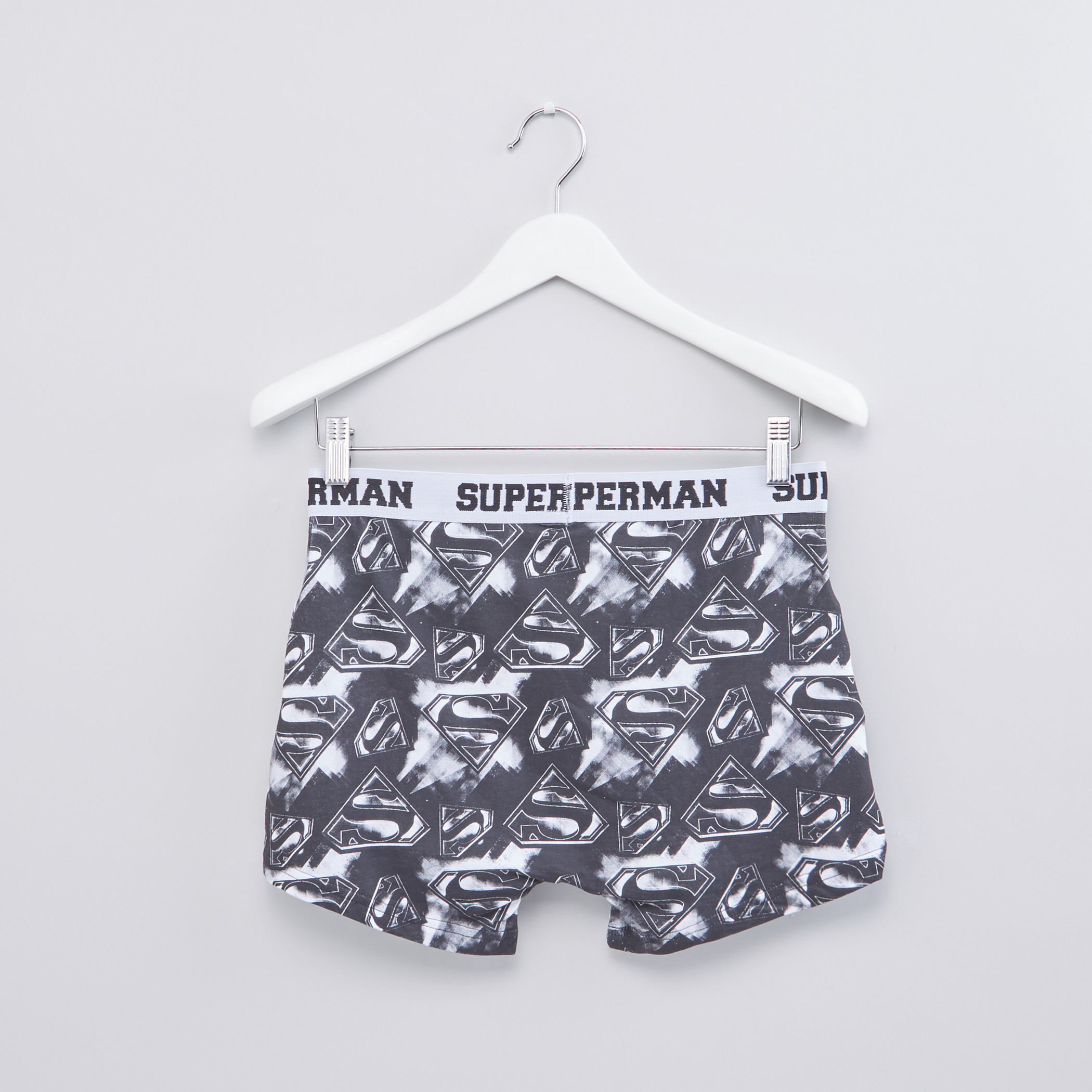 Shop Superman Printed Boxer Briefs with Elasticised Waistband