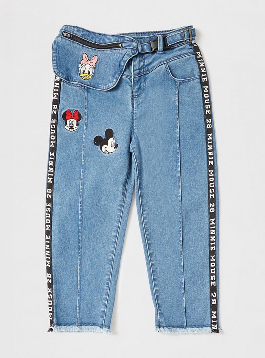 Minnie Mouse & Friends Embroidered Jeans with Bum Bag