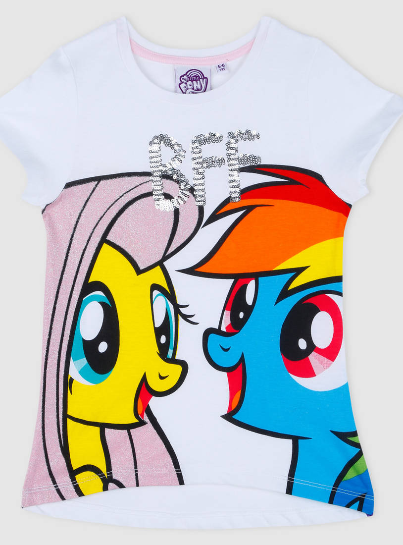 Shop My Little Pony Printed Short Sleeves T-Shirt Online | Max Kuwait