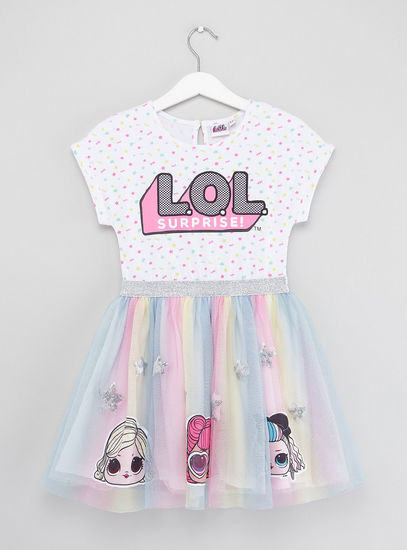 procedure Changeable champion Shop L.O.L. Surprise! Print Dress with Short Sleeves Online | Max UAE