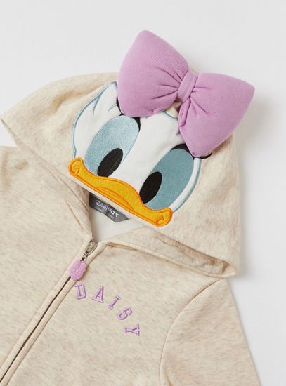 Daisy Duck 3D Hoodie with Long Sleeves and Zip Closure