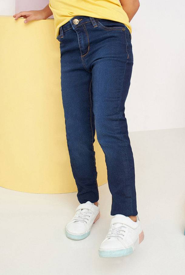 Full Length Jeans with Pocket Detail and Belt Loops-undefined-3