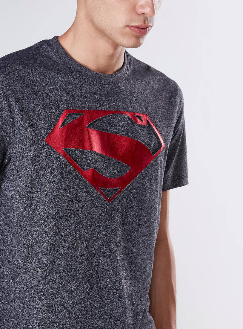 Shop Superman Logo Print T-shirt with Short Sleeves Online | Max Bahrain