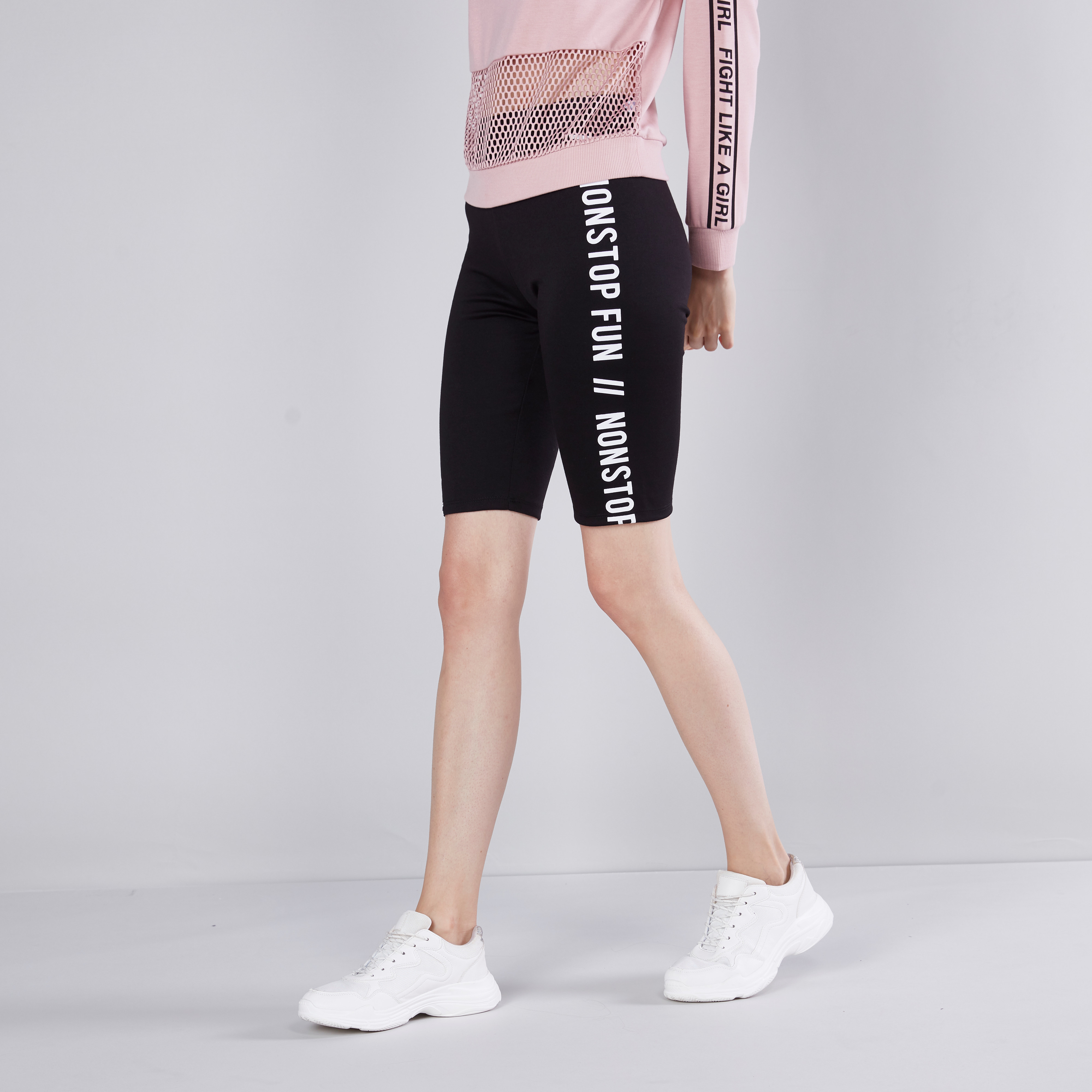 Shop Printed Knee Length Cycling Shorts 