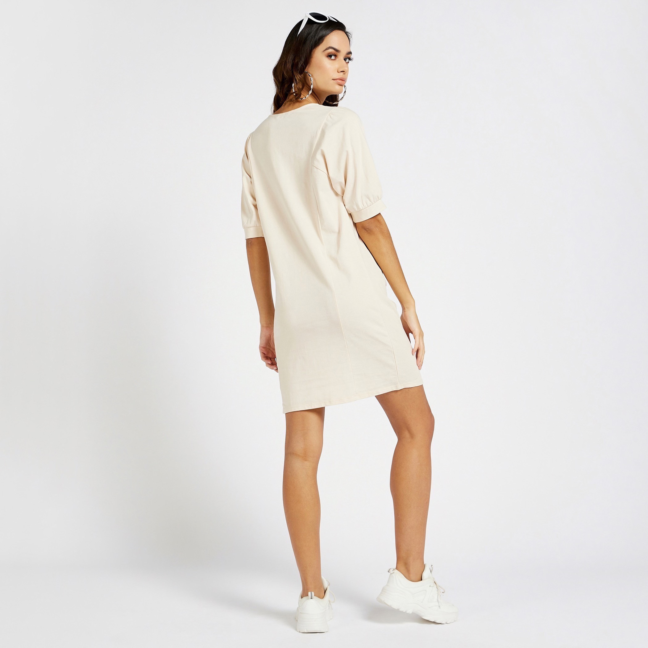 Buy FREECULTR Women's T-Shirt Knee Length Dress | Bamboo Coton T-Shirt Dress  | Long T-Shirt Top at Amazon.in