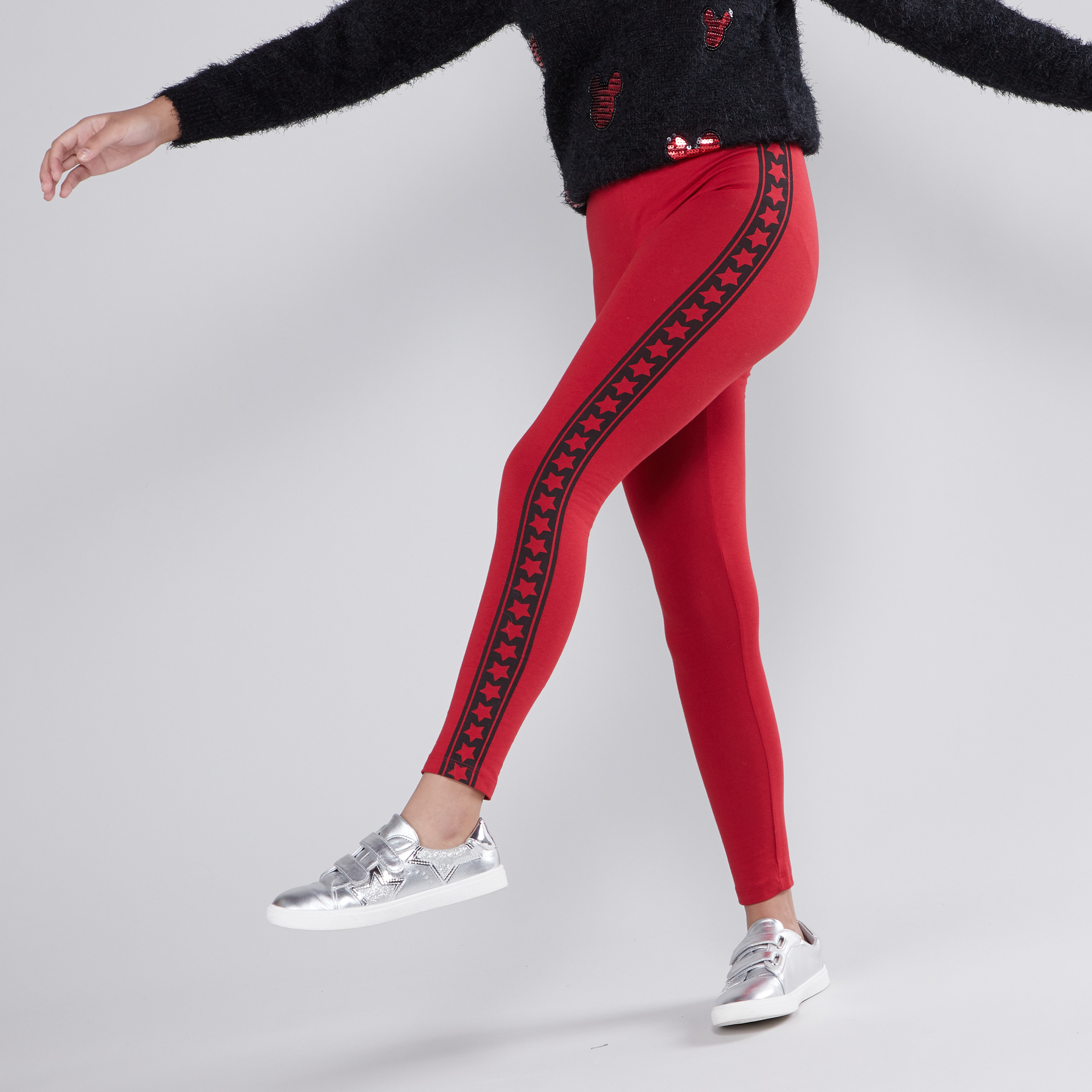 Buy Poly Deluxe Pocket Womens plus size leggings Leopard print Sizes 22-30  Online