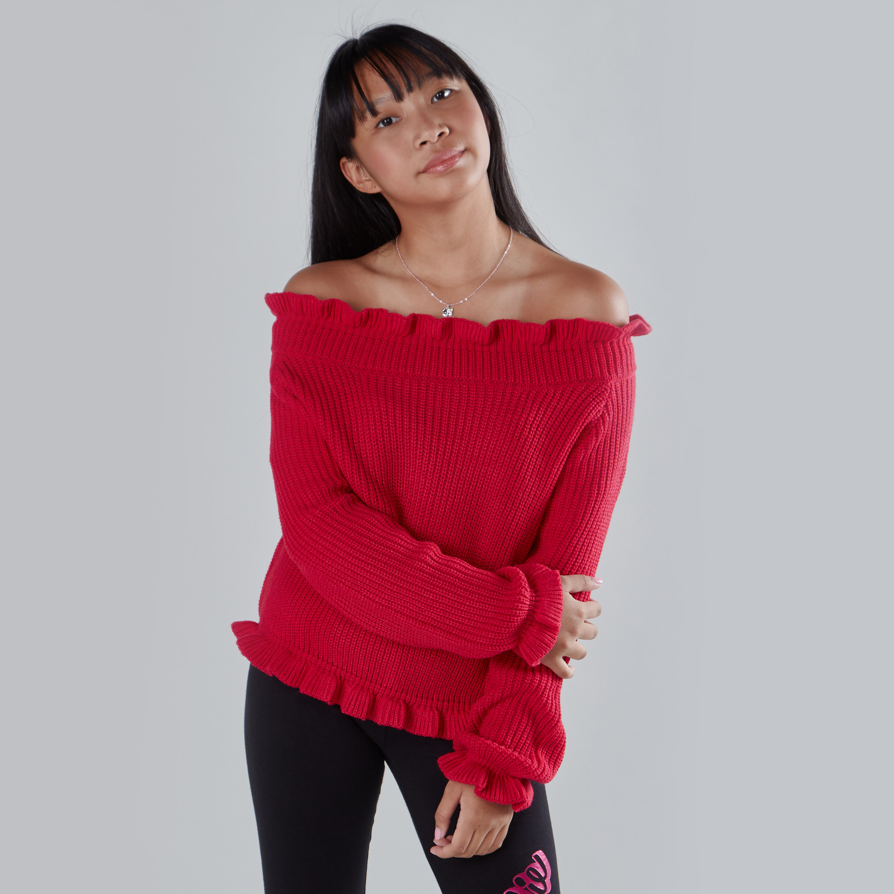 Cut out shoulder on sale sweaters