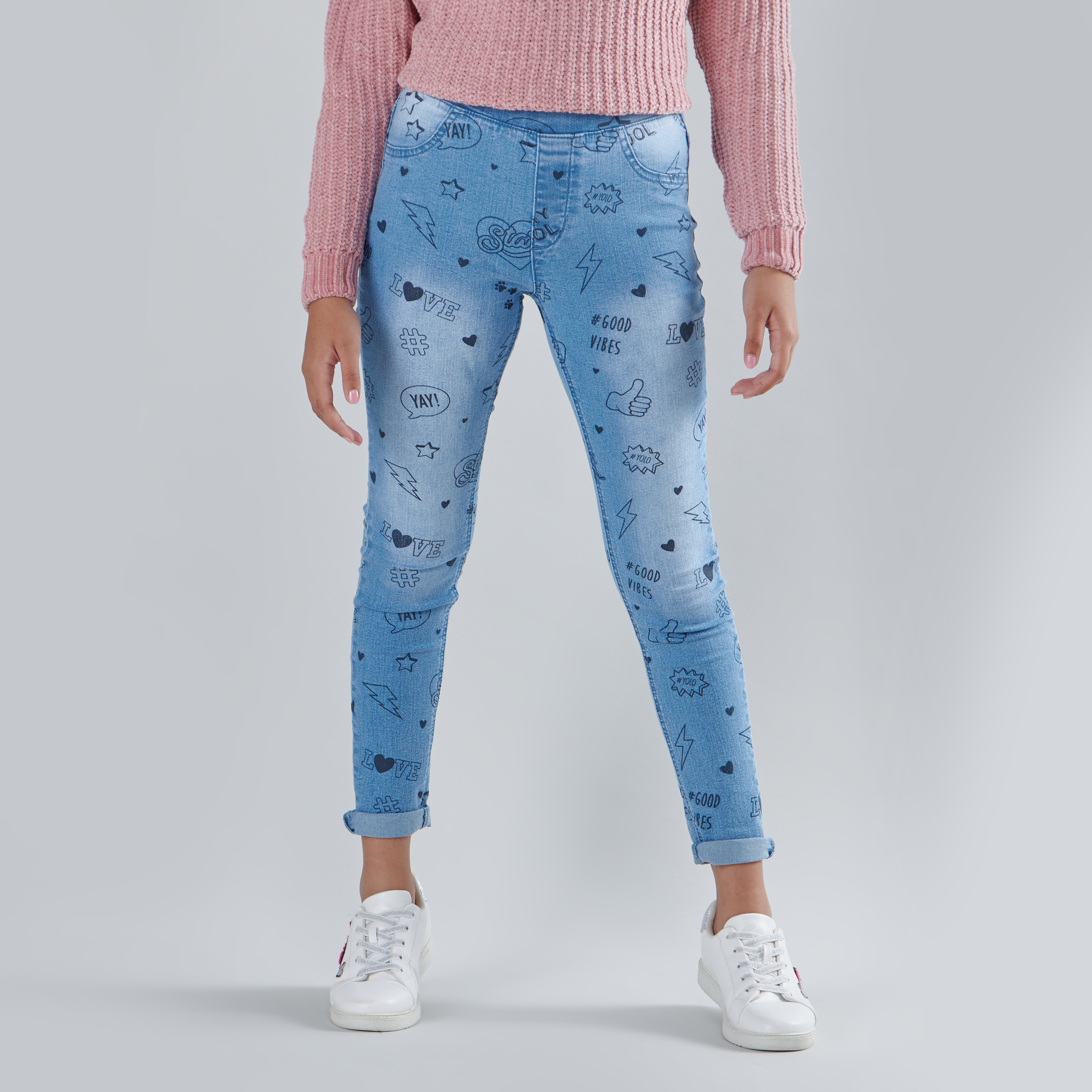 Printed jeggings online on sale shopping