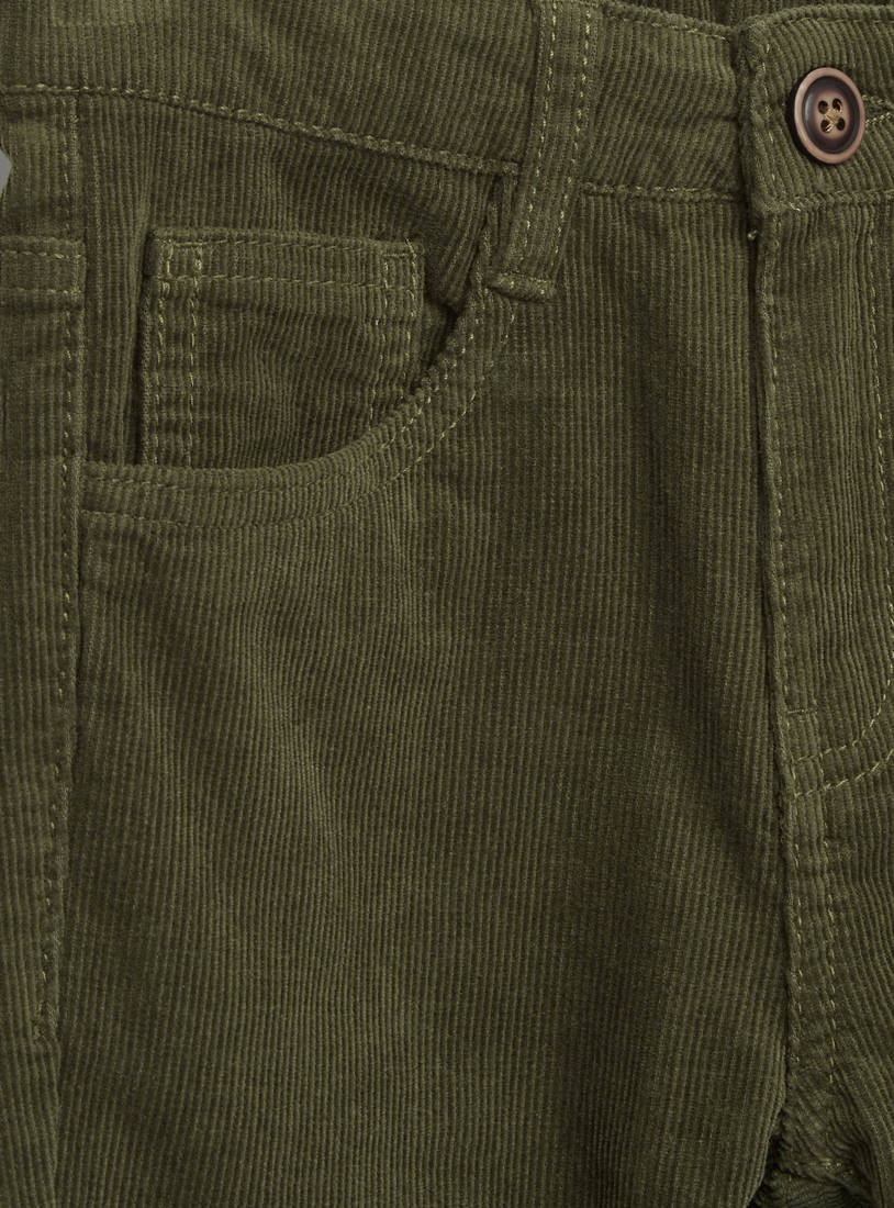 5-Pockets Textured Jeans with Button Closure-Jeans-image-1