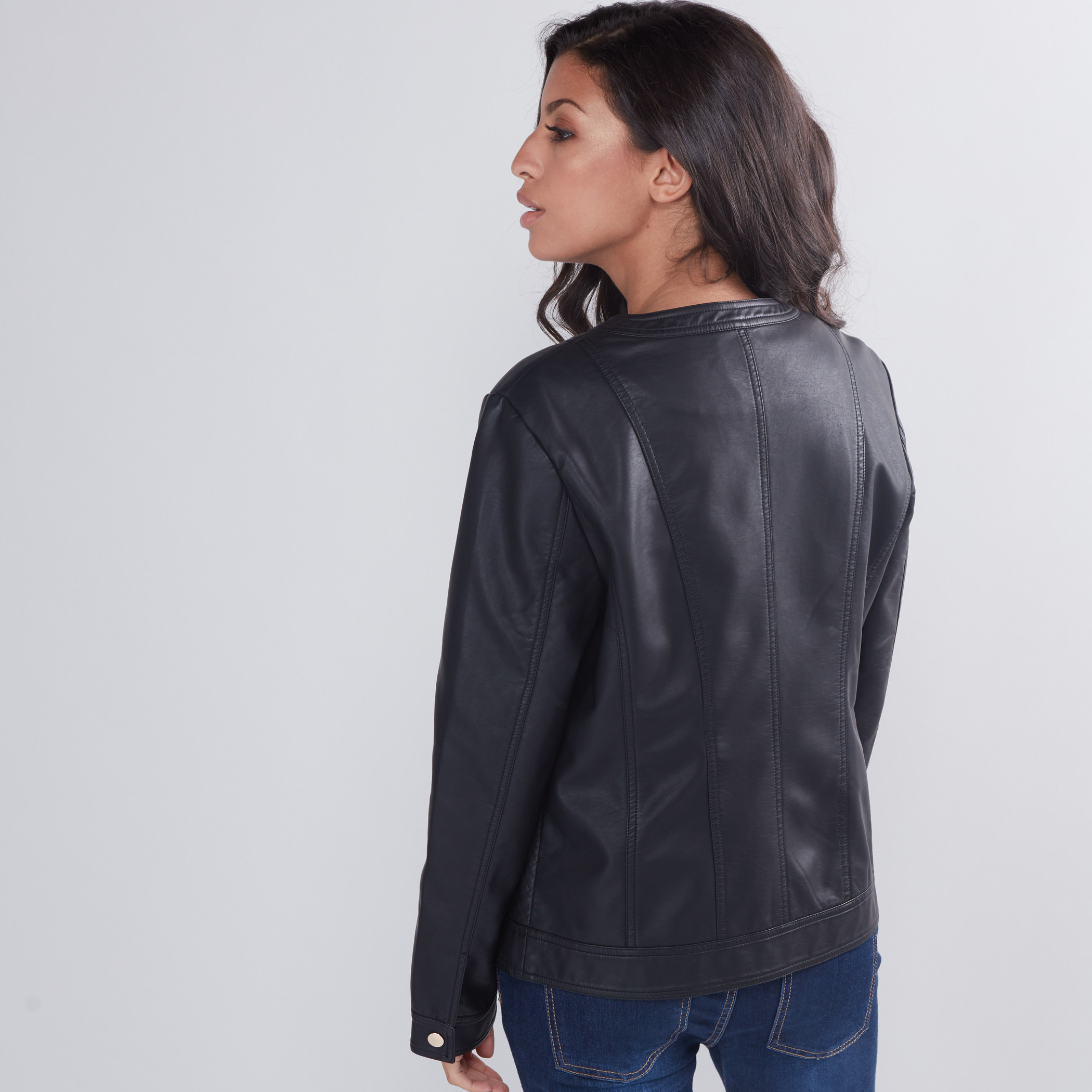 Max jeans leather jacket hotsell