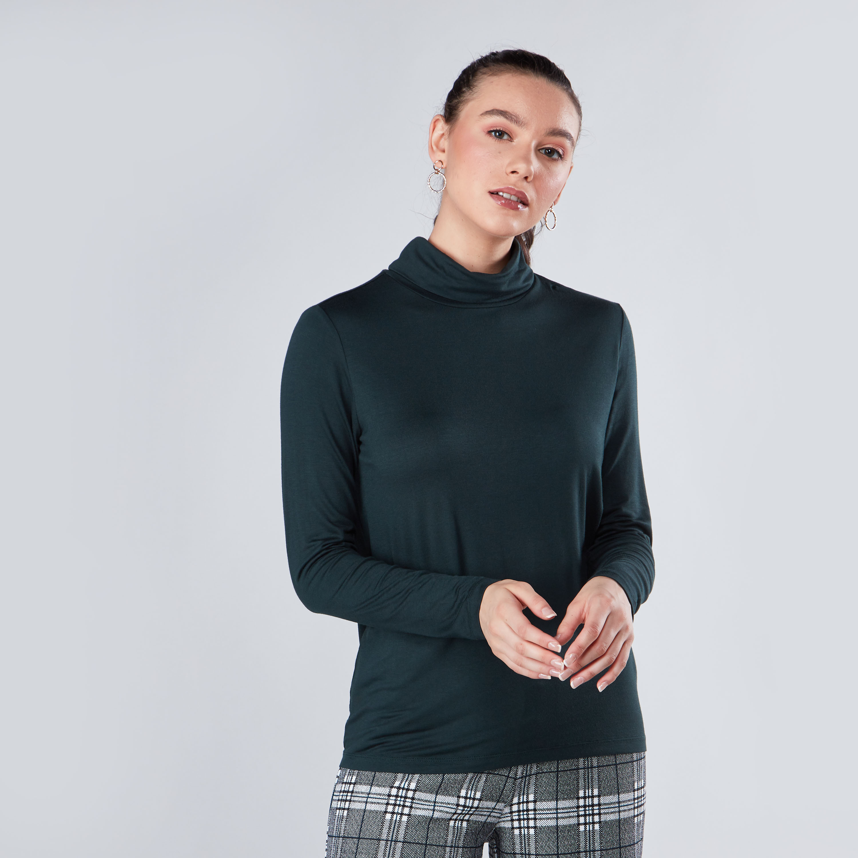 Plain hotsell turtleneck shirts