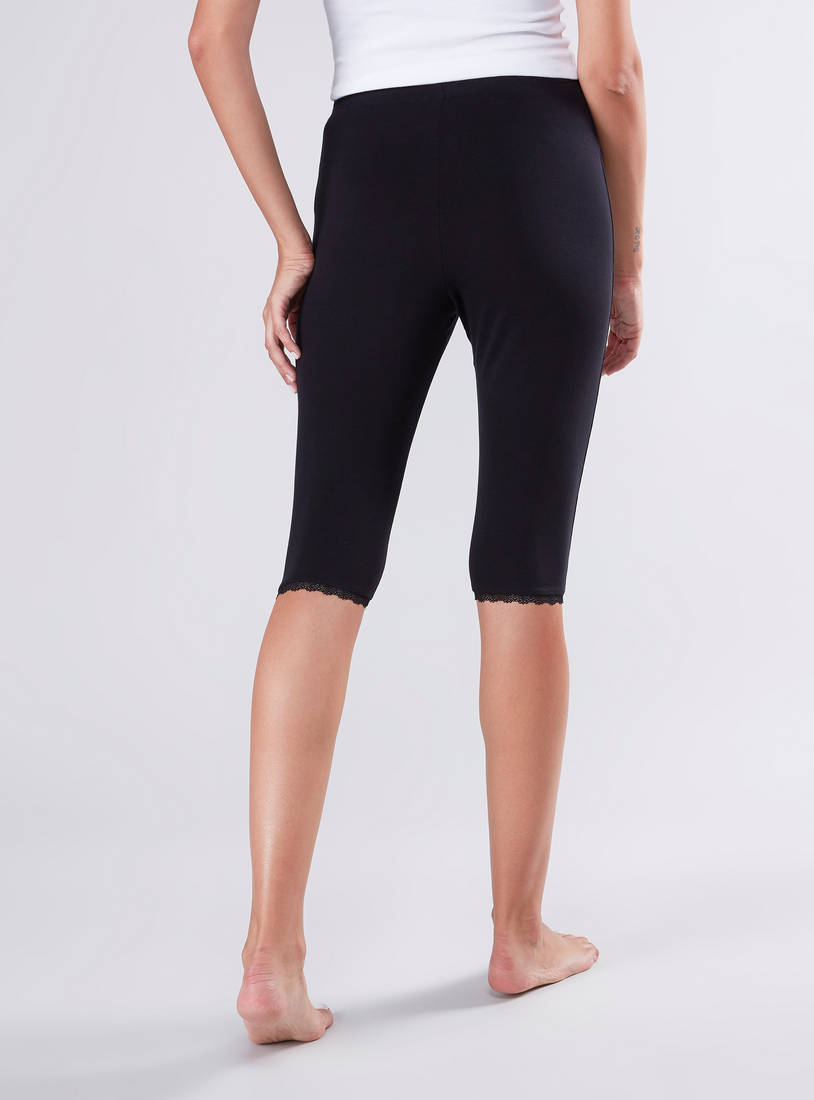 Shop Set of 2 - Cropped Cotton Shaping leggings Online