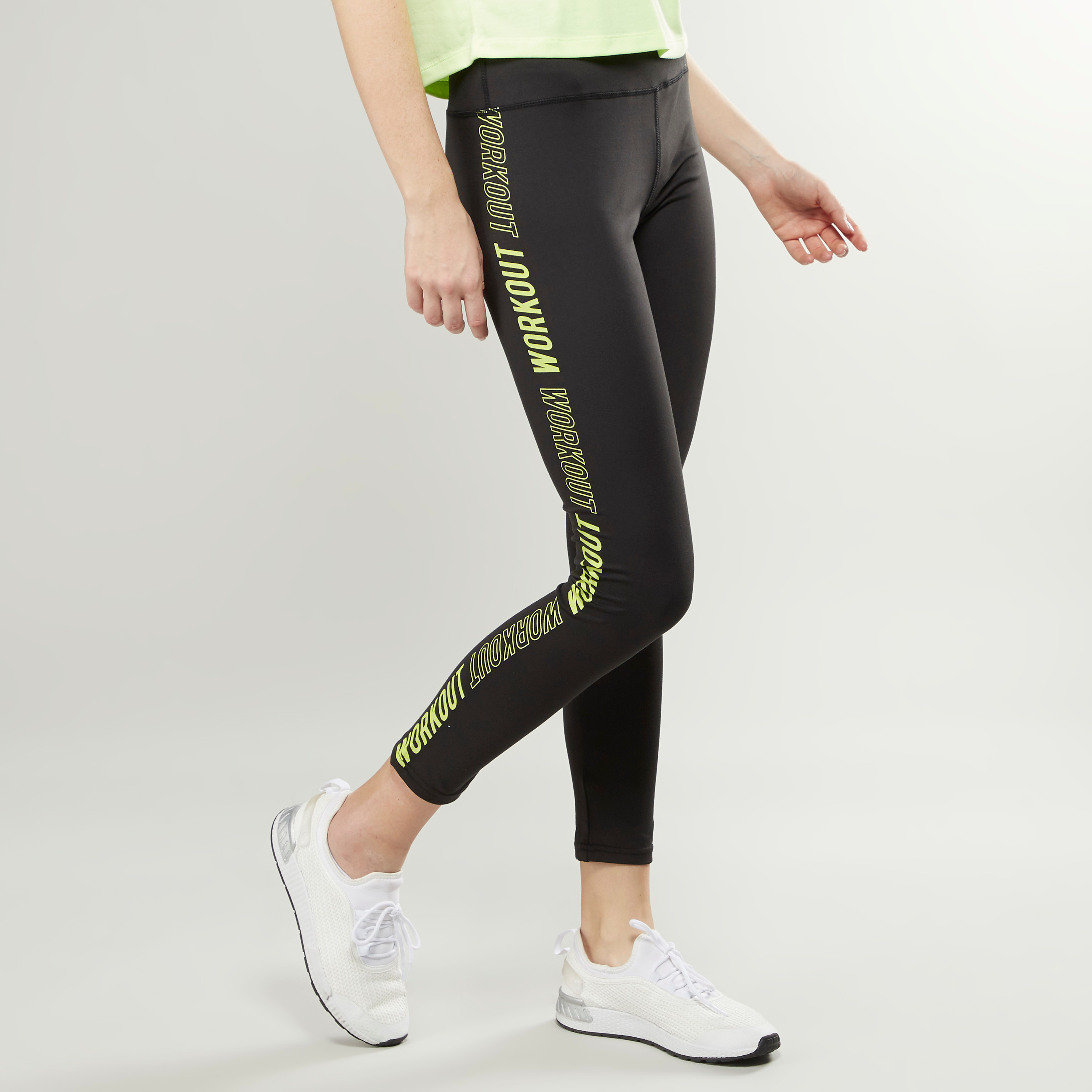 Shop Printed Leggings with Elasticised 